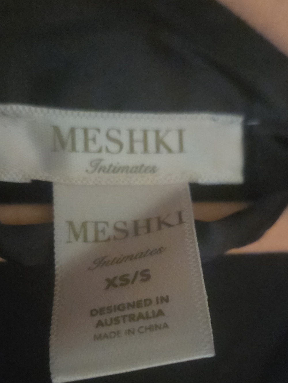 Meshki Intimates Xs/s Black Robe - Picture 4 of 4